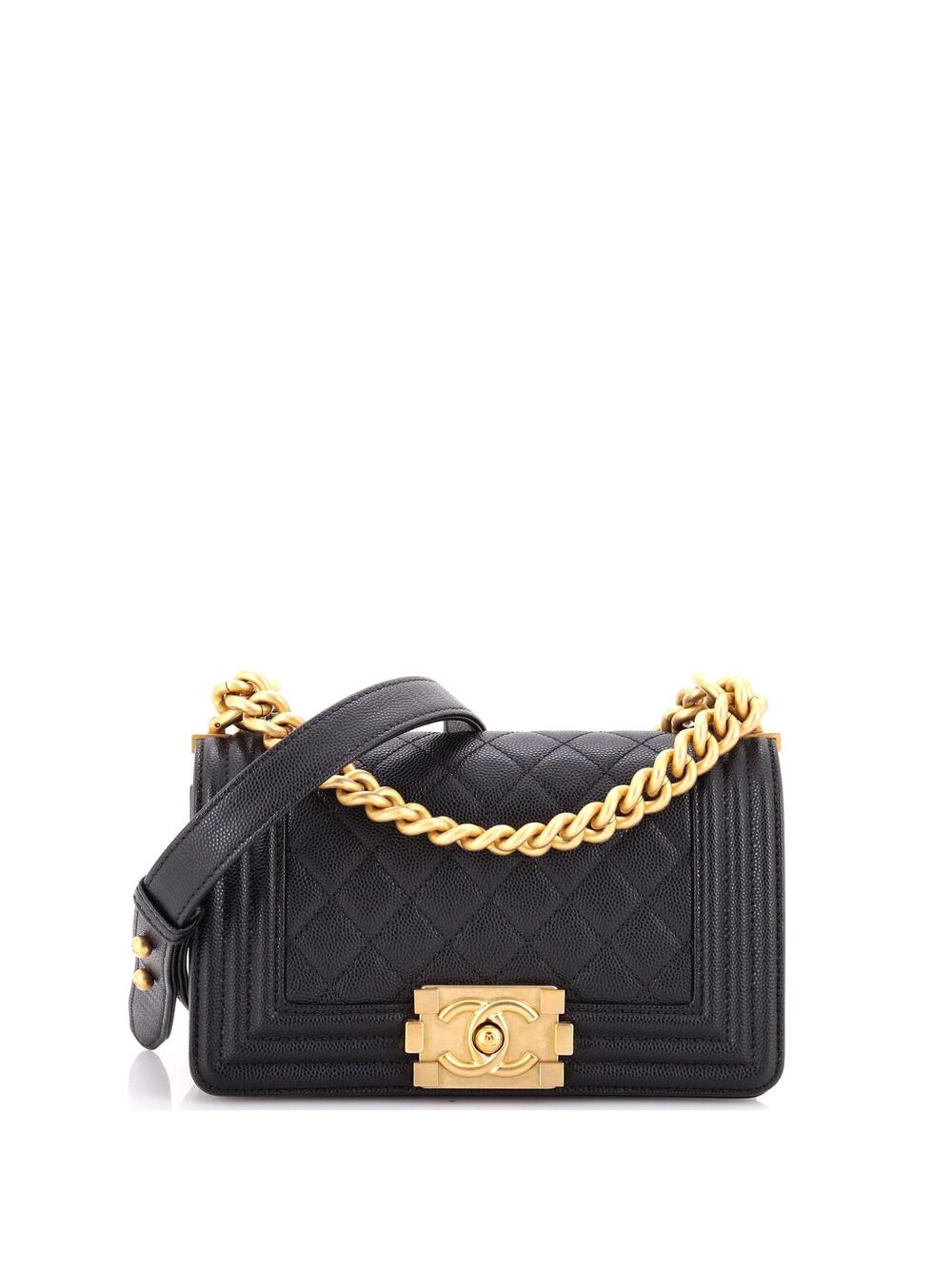 Chanel Boy Flap Bag Quilted Caviar #371265C49B